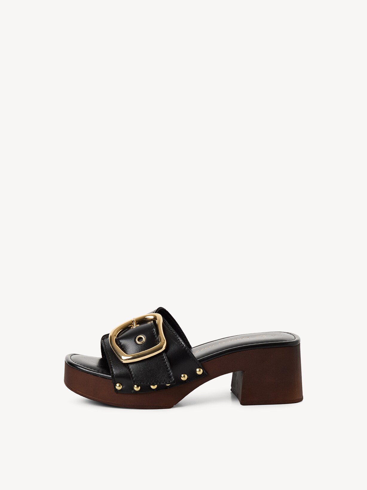 Marco Tozzi, Læder pantolette - sort BLACK, billede 2 af 6