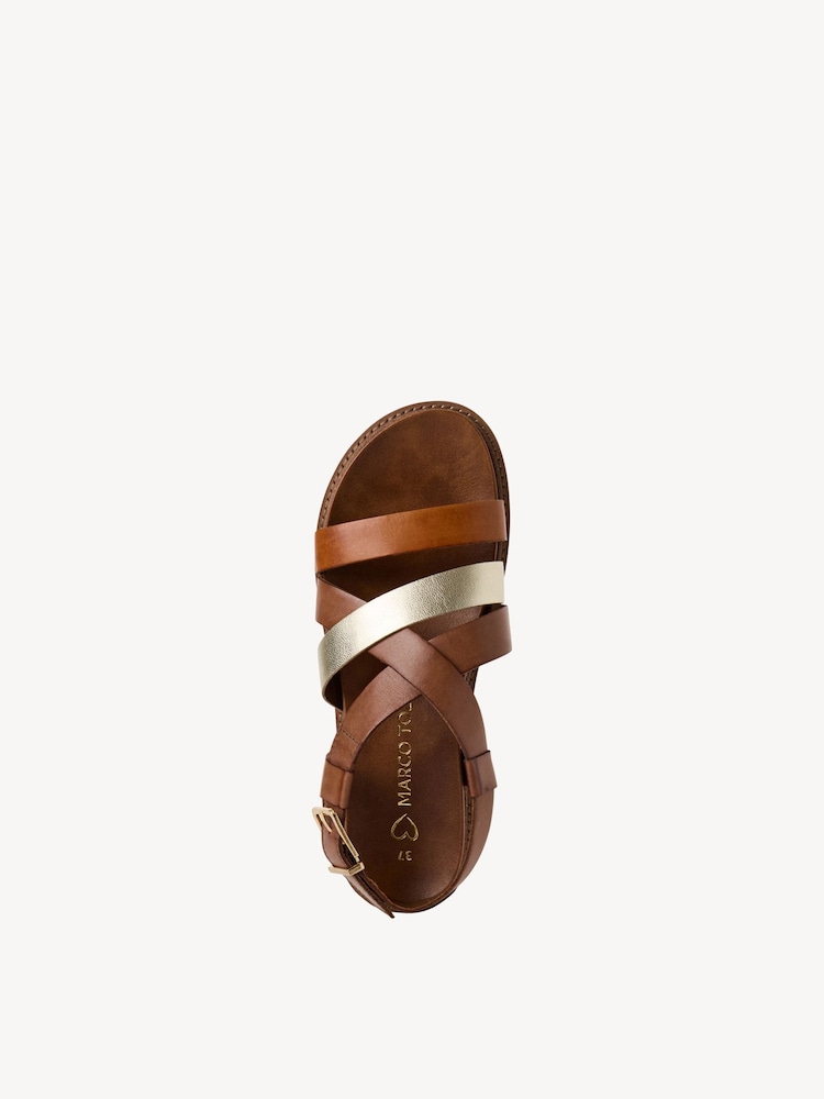 Marco Tozzi, Sandalo - marrone COGNAC COMB, immagine 3 di 6