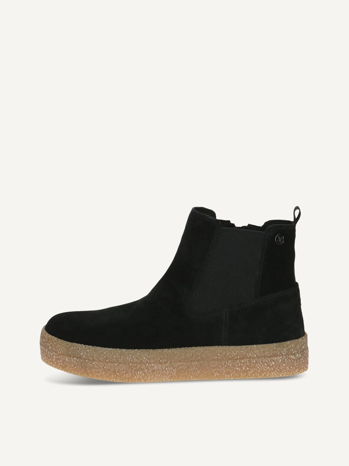Caprice, Chelsea boot - black warm lining BLACK SUEDE, image 2 of 5