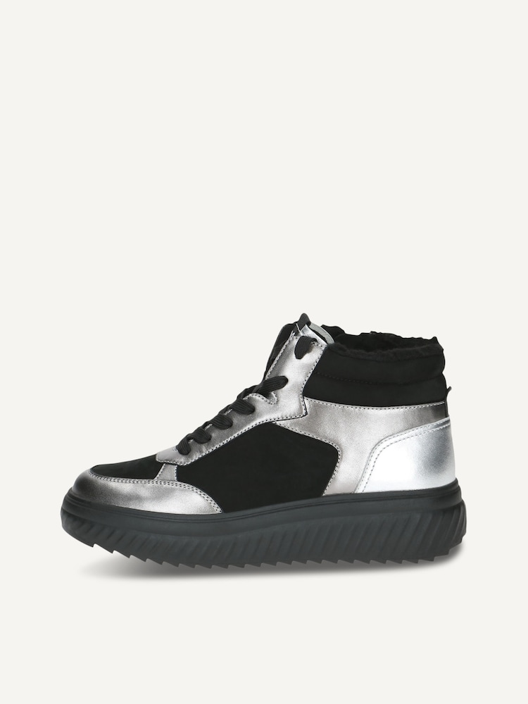 Caprice, Leather Bootie - black warm lining BLACK COMB, image 3 of 6