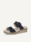 Selected, Caprice, Leather Mule - blue OCEAN NUBUC