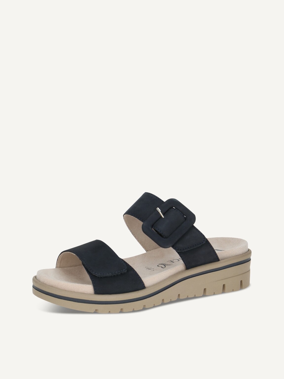 Caprice, Leather Mule - blue OCEAN NUBUC, image 1 of 5