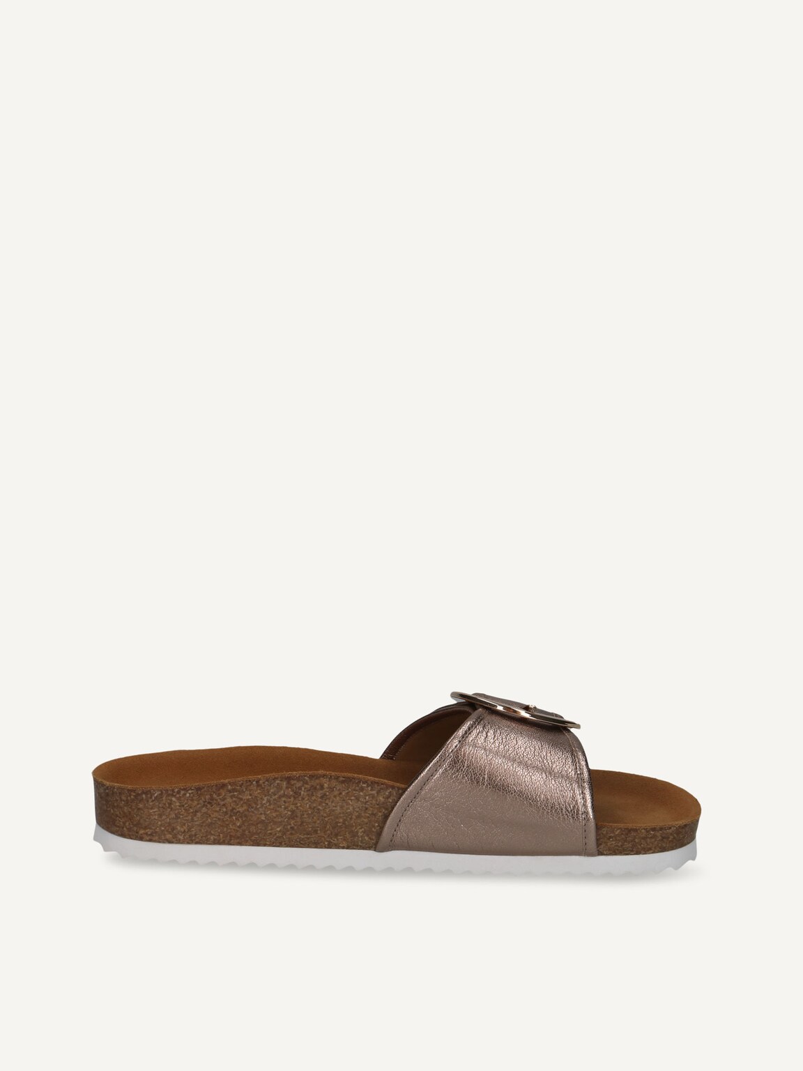 Caprice, Leather Mule - brown TAUPE METALLIC, image 3 of 5