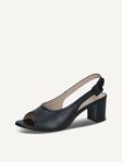 Not selected, Caprice, Leather Heeled sandal - black BLACK NAPPA