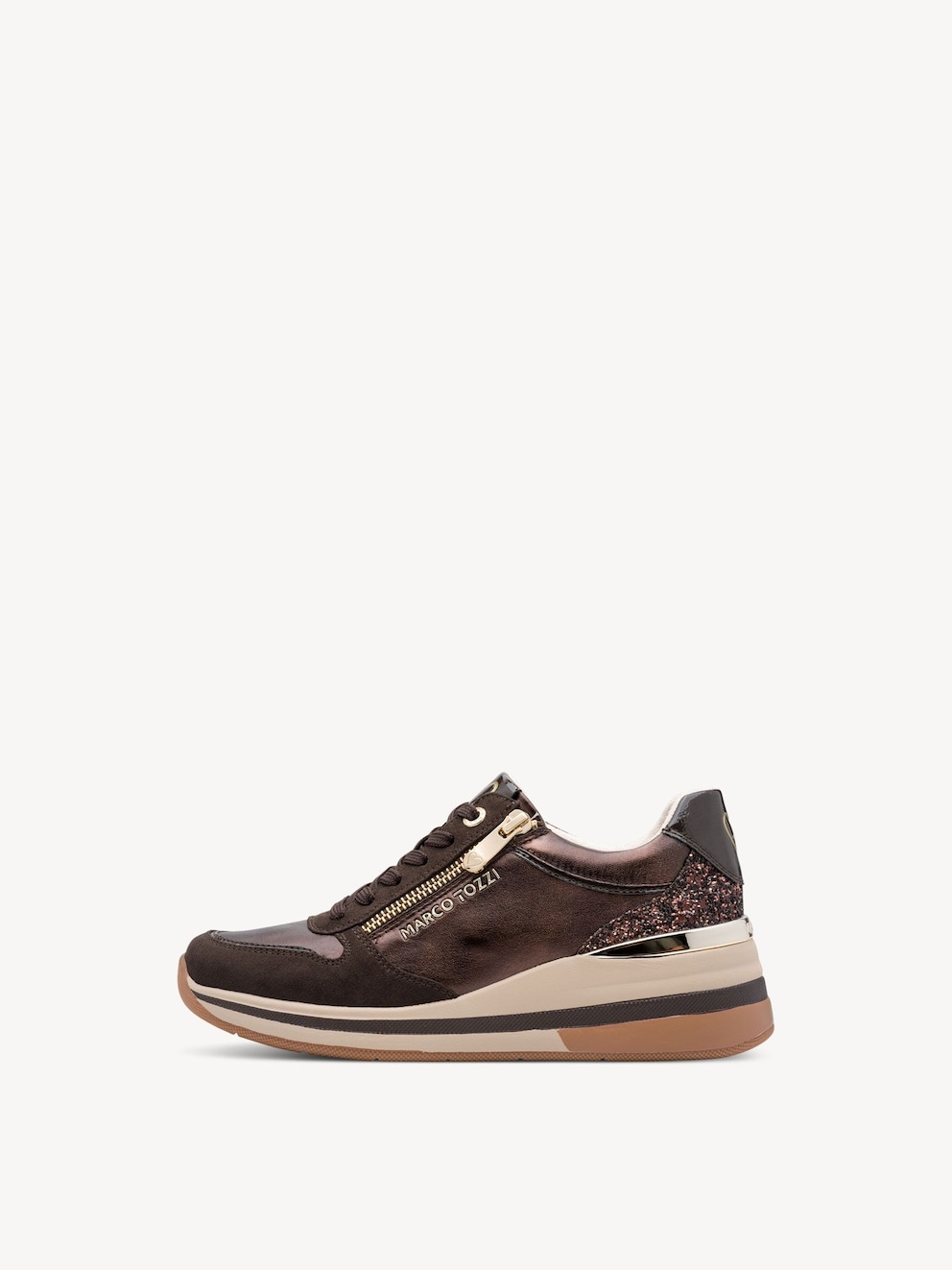 Marco Tozzi, Sneaker - marrone MOCCA COMB, immagine 1 di 6