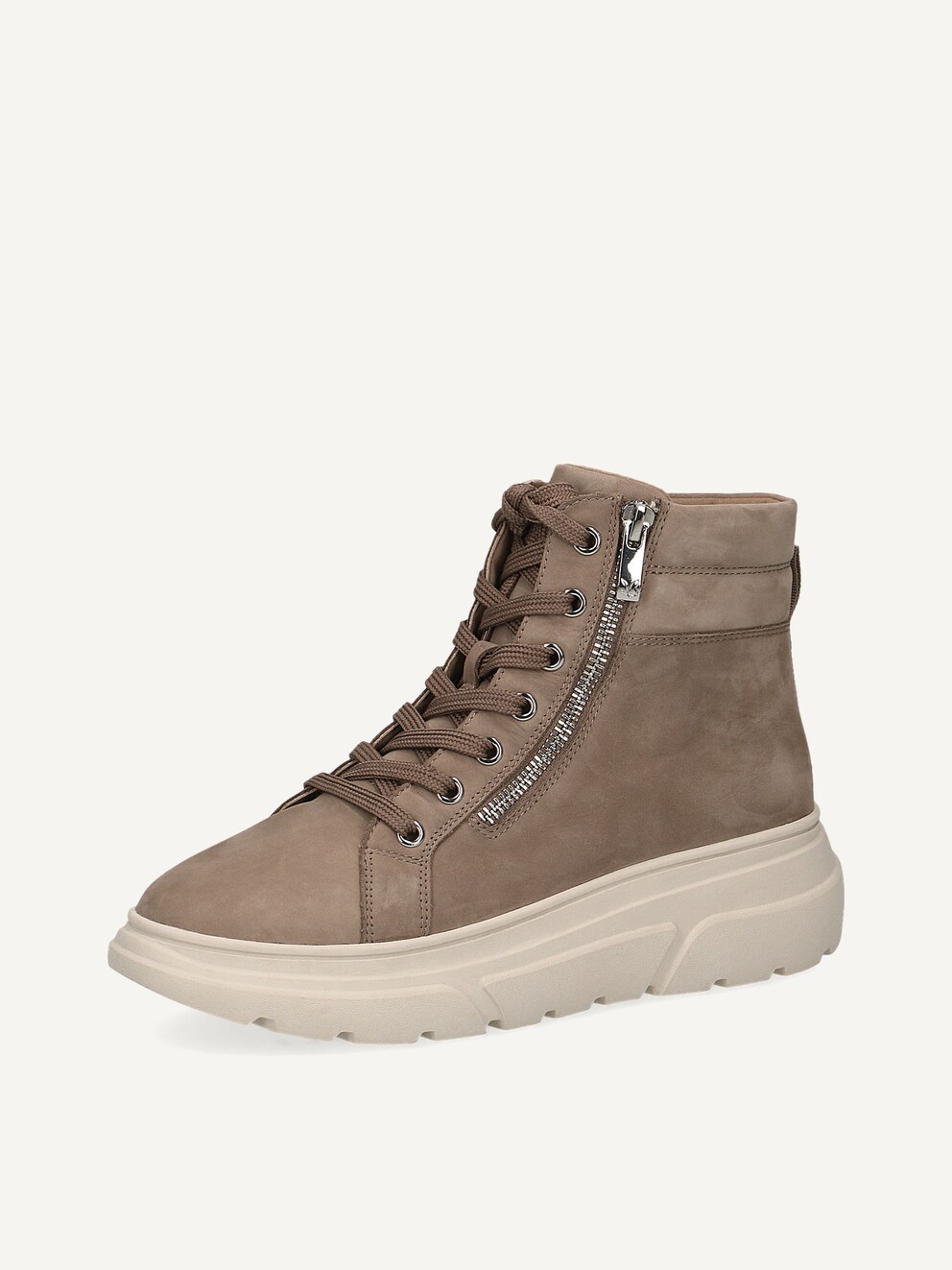 Caprice, Leather Bootie - brown MUD NUBUC, image 1 of 6
