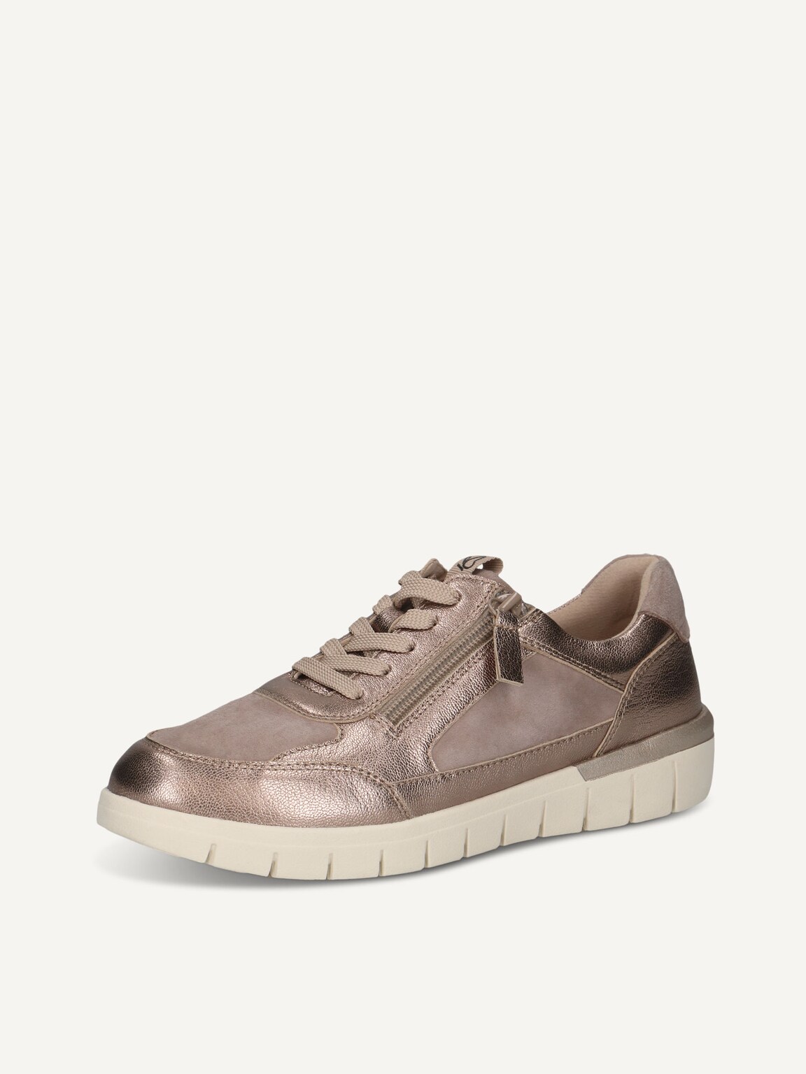 Caprice, Leather Sneaker - beige TAUPE COMB, image 1 of 5