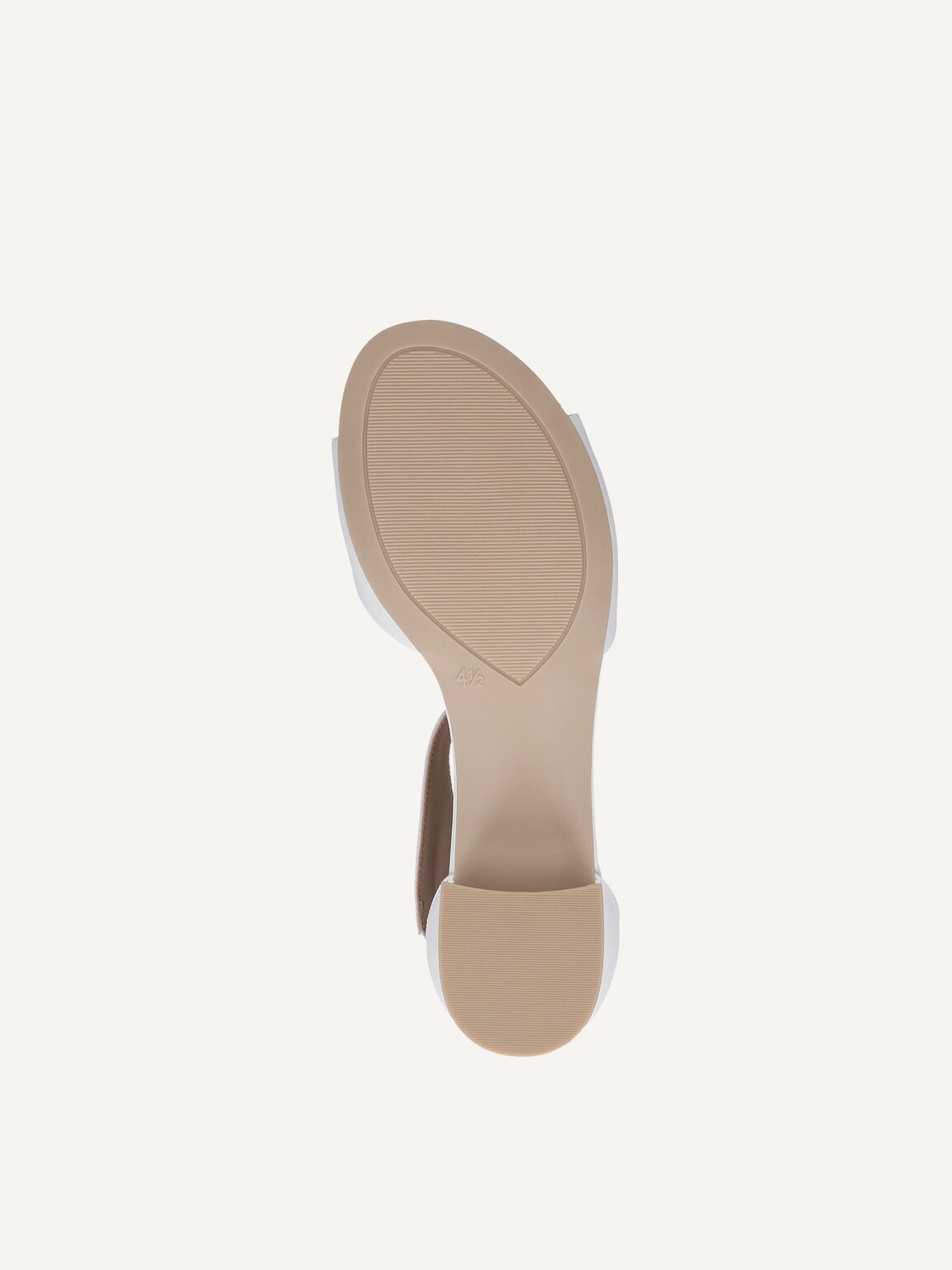 Caprice, Leather Heeled sandal - white WHITE NAPPA, image 4 of 5