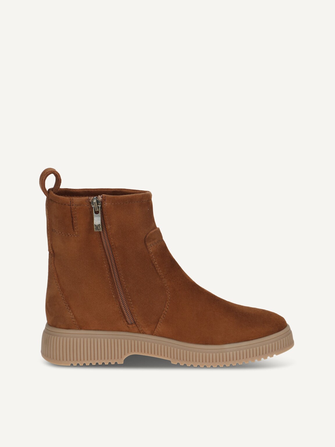 Caprice, Leather Bootie - brown warm lining COGNAC SUEDE, image 3 of 5