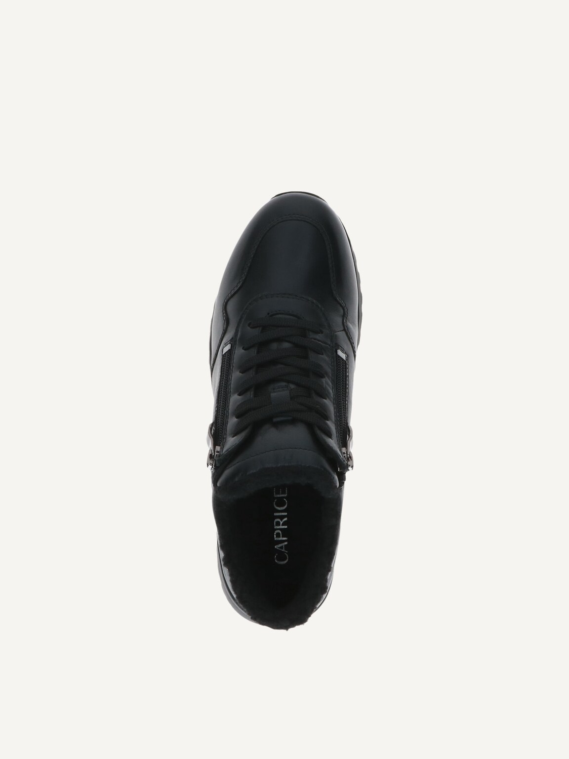 Caprice, Leather Sneaker - black warm lining BLACK NAPPA, image 10 of 10