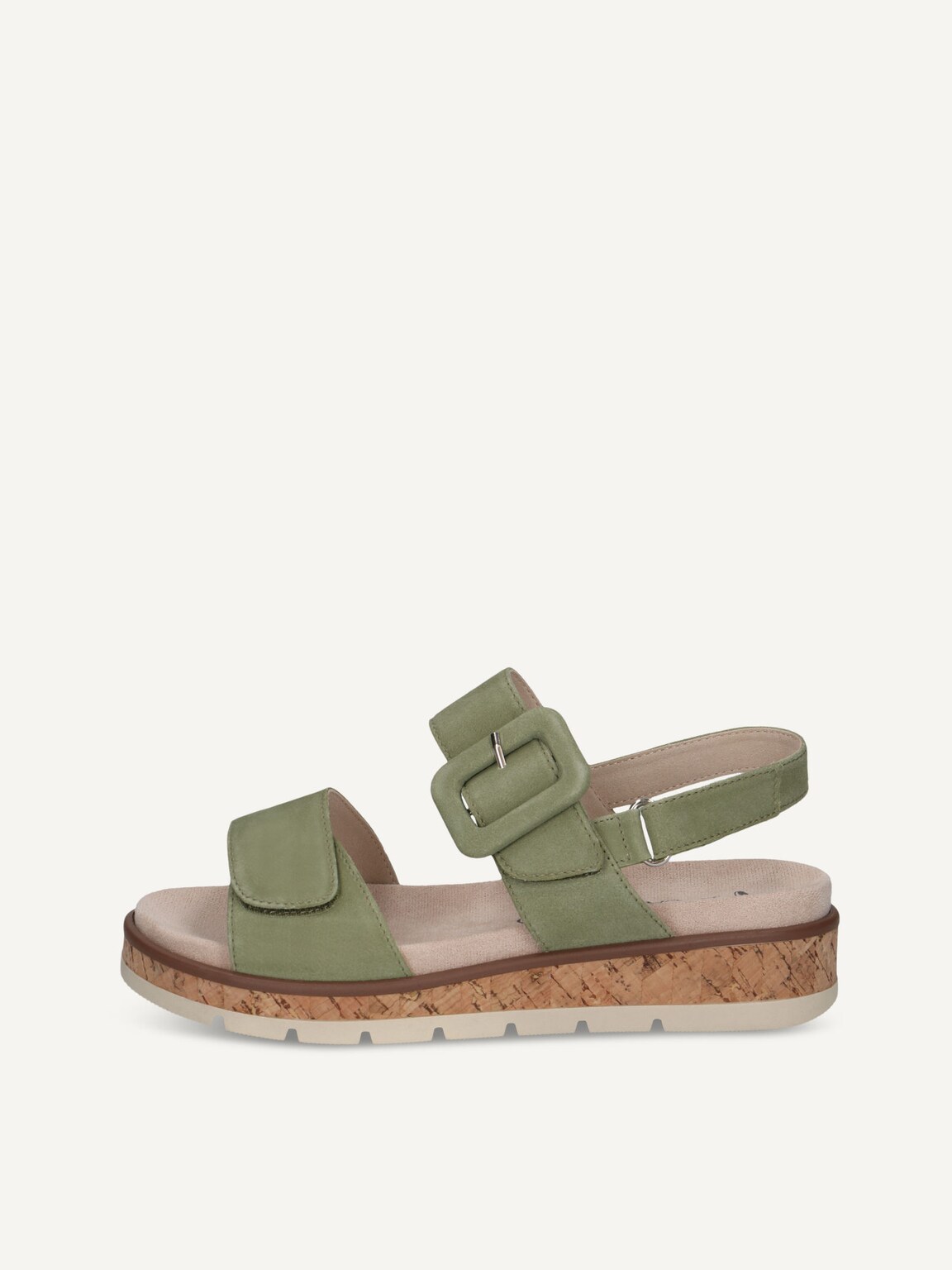 Caprice, Leather Sandal - green GREEN SUEDE, image 2 of 5