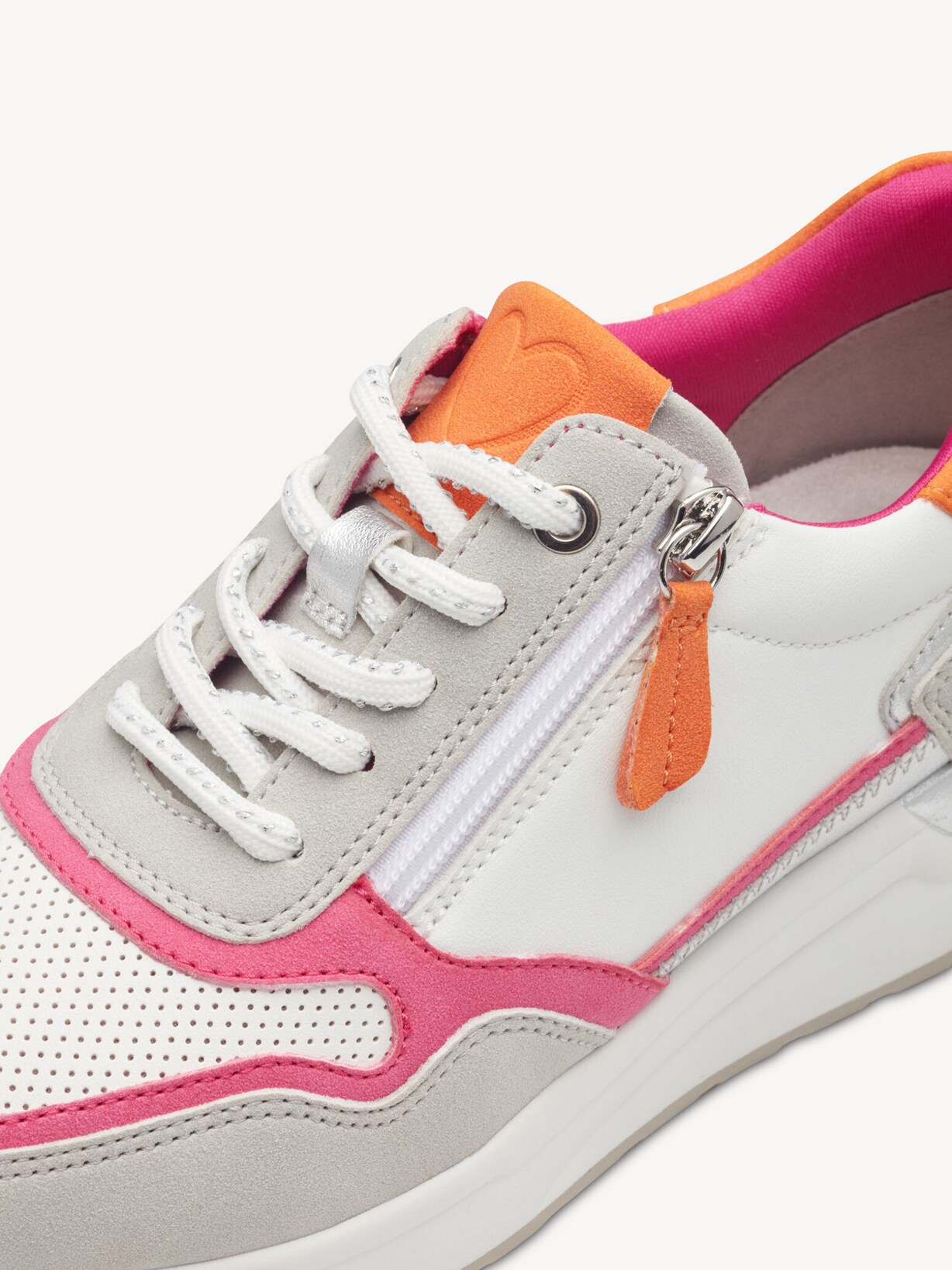 Marco Tozzi, Sneaker - weiß WHITE/ORANGE, Bild 4 von 6