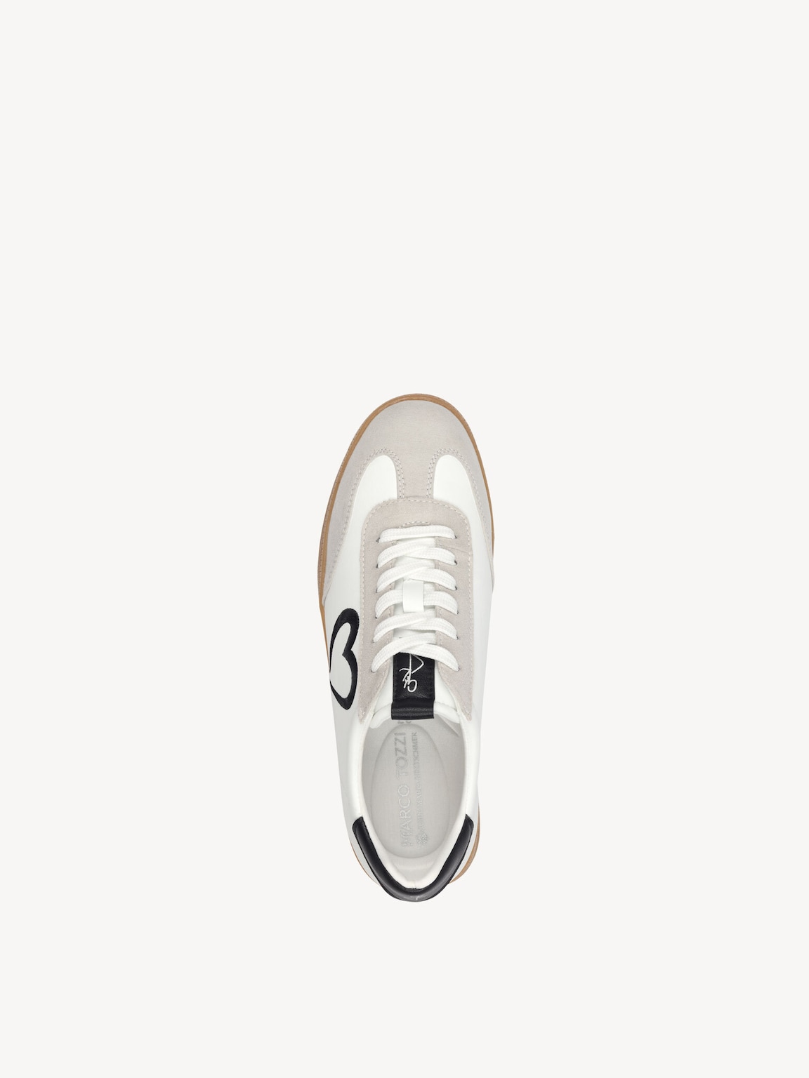 Marco Tozzi, Sneaker - bianco WHITE/BLACK, immagine 3 di 6