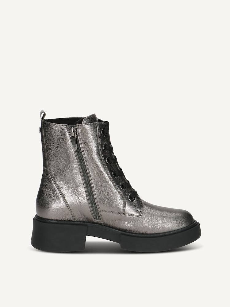Caprice, Leather Bootie - metallic STONE METALLIC, image 3 of 5