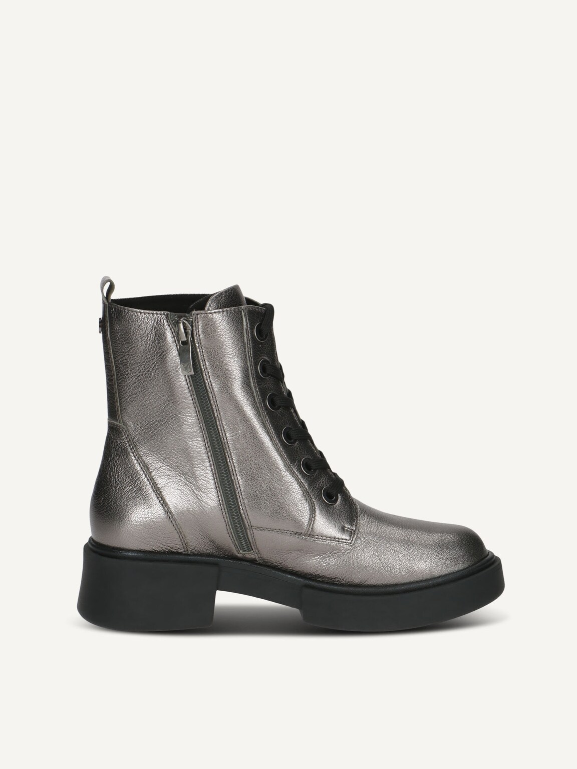 Caprice, Leather Bootie - metallic STONE METALLIC, image 3 of 5