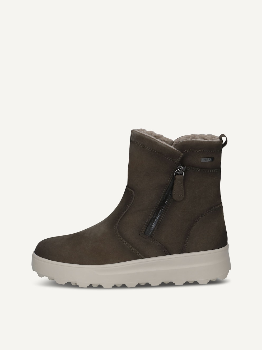 Caprice, Lederstiefelette - grün KHAKI NUBUC, Bild 1 von 5