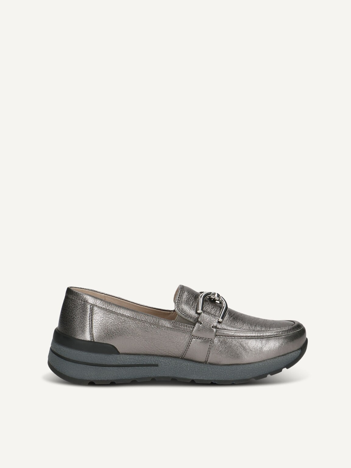 Caprice, Leather Slipper - metallic STONE METALLIC, image 3 of 5