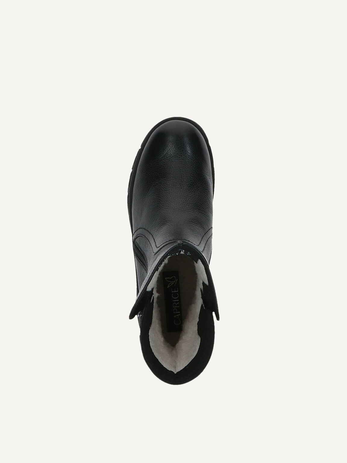 Caprice, Leather Bootie - black warm lining BLACK NAPPA, image 5 of 5