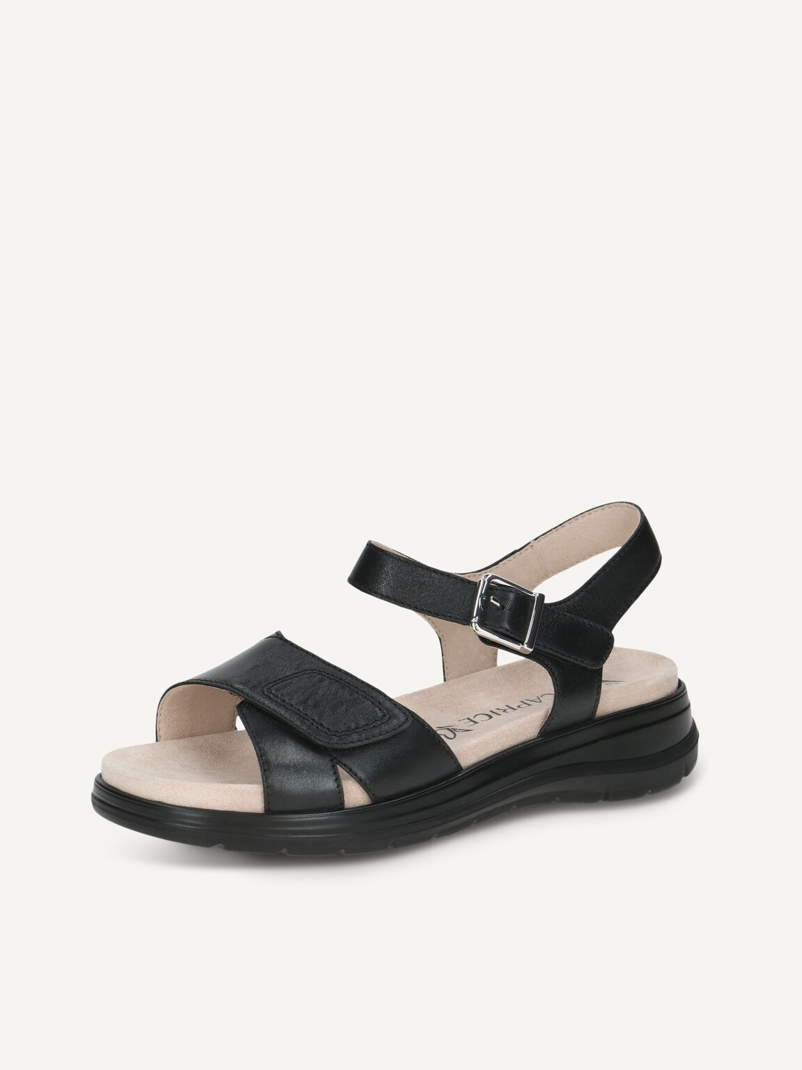 Caprice, Leather Sandal - black BLACK NAPPA, image 1 of 5