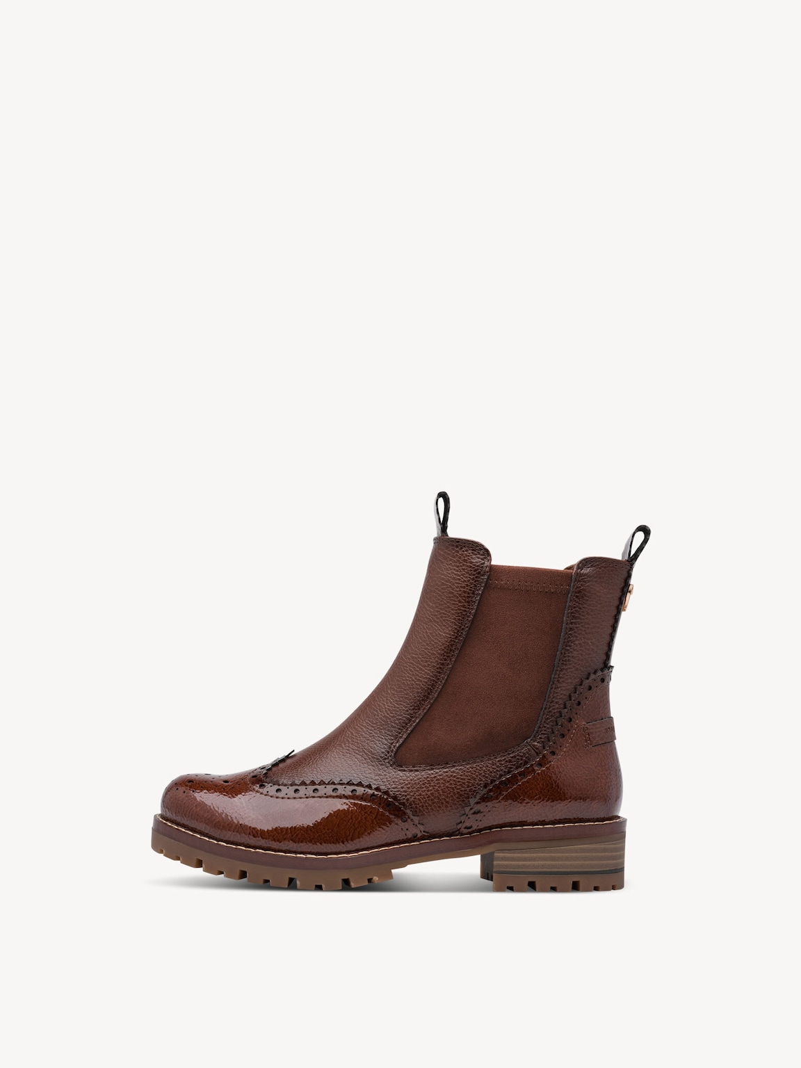 Marco Tozzi, Chelsea boot - brown, COGNAC PAT.CB., Image 1 of 7