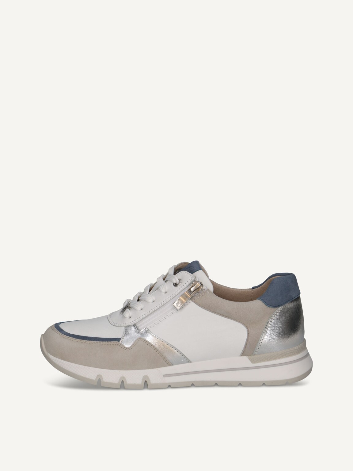 Caprice, Leather Sneaker - white WHITE/SILVER, image 2 of 5