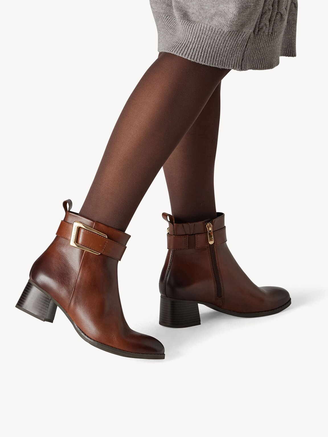 Marco Tozzi, Lederstiefelette - braun CHESTNUT, Bild 2 von 7