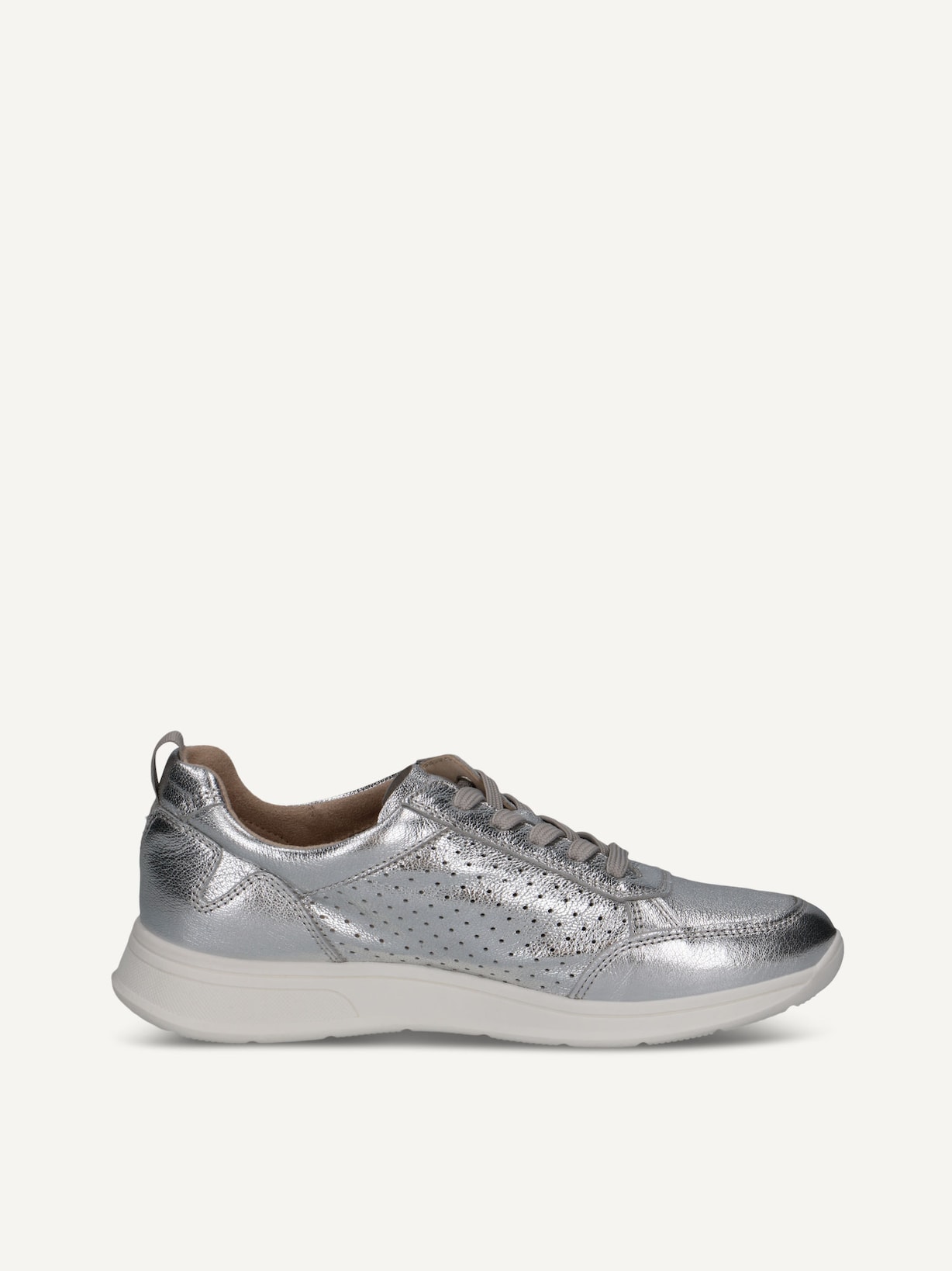 Caprice, Basket en cuir - argent SILVER METAL., image 3 sur 5