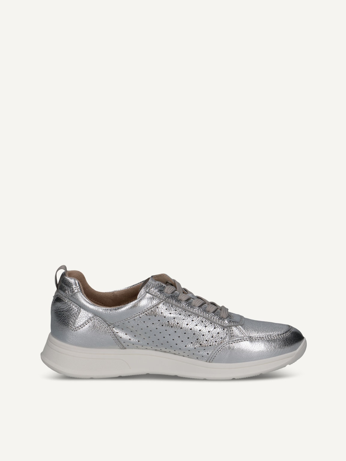 Caprice, Leather Sneaker - silver SILVER METAL., image 3 of 5