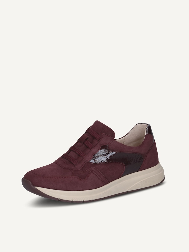 Caprice, Leather Sneaker - red BORDEAUX COMB, image 3 of 6