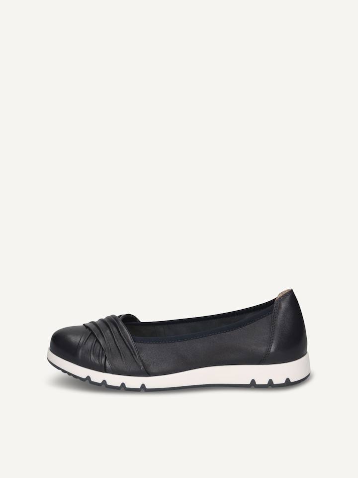 Caprice, Ballerine en cuir - bleu OCEAN NAPPA