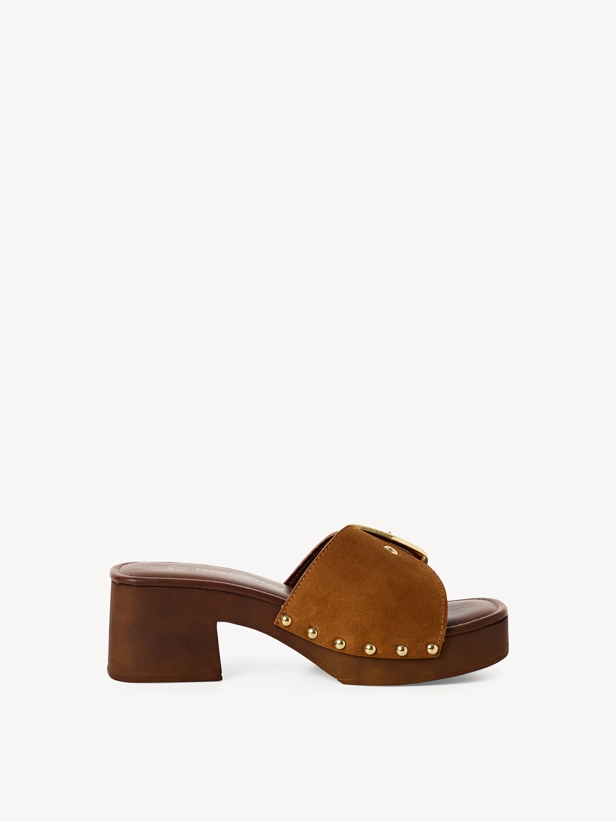 Marco Tozzi, Leather Mule - brown COGNAC, image 6 of 6