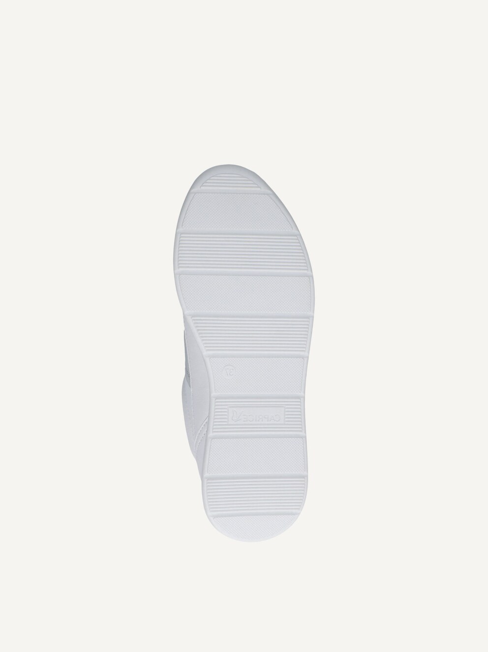 Caprice, Basket en cuir - blanc WHITE/SILVER, image 6 sur 6