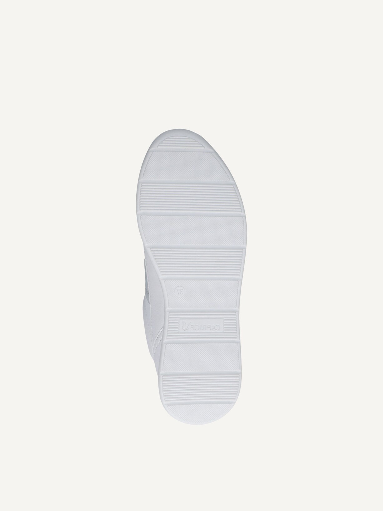 Caprice, Basket en cuir - blanc WHITE/SILVER, image 6 sur 6