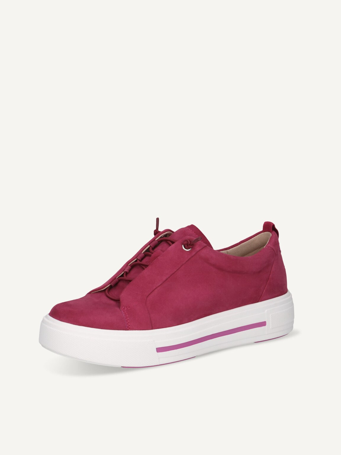 Caprice, Leather Sneaker - pink PINK SUEDE, image 1 of 5
