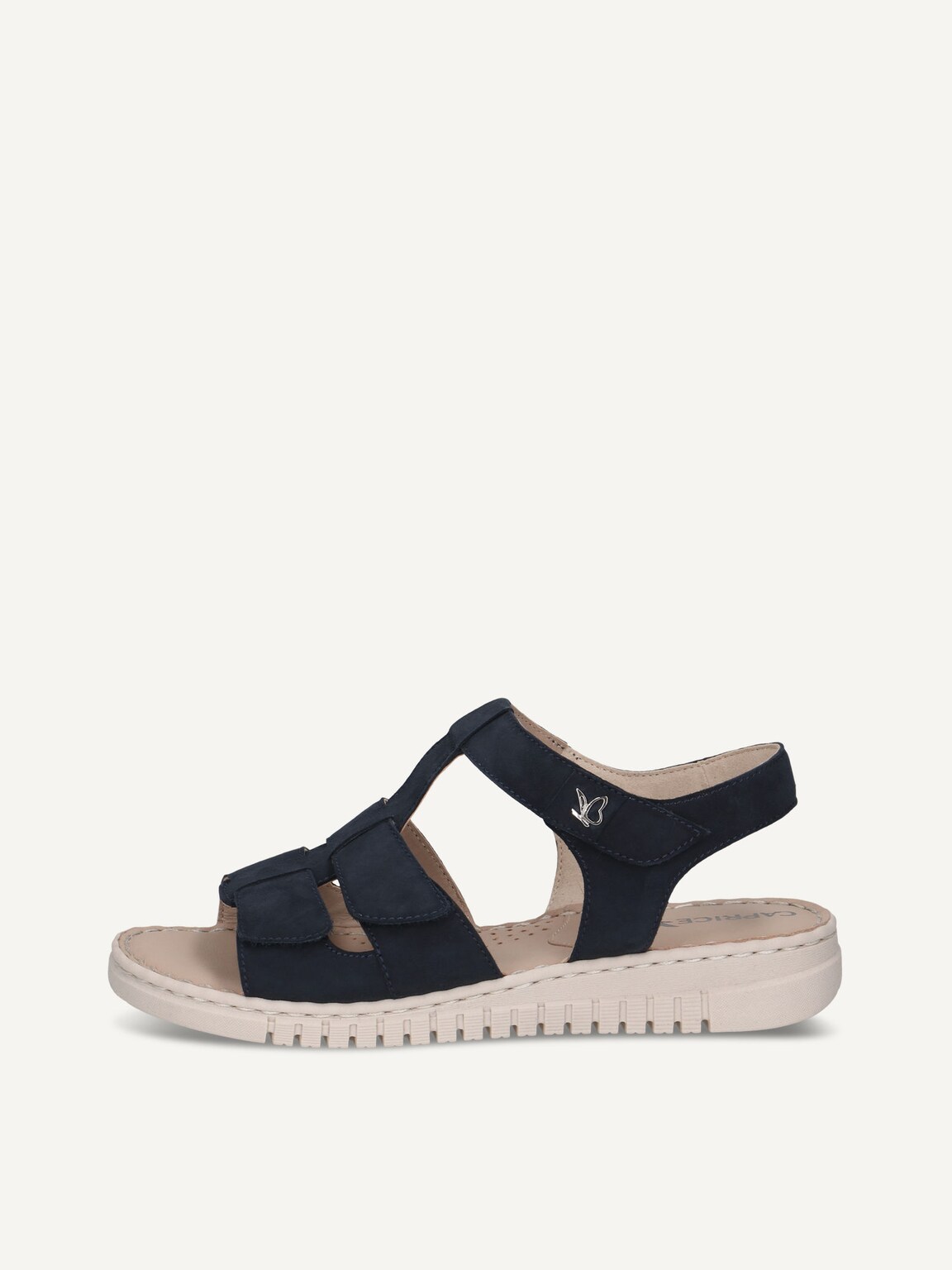 Caprice, Leather Heeled sandal - blue OCEAN SUEDE, image 2 of 5