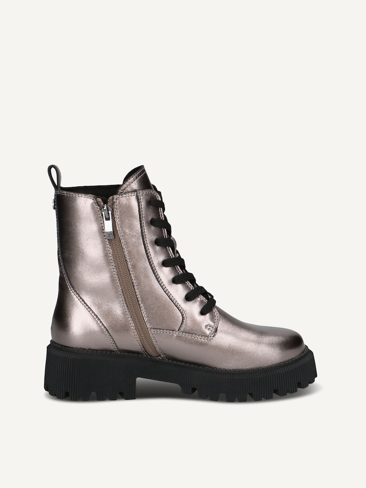 Caprice, Bottine en cuir - marron doublure chaude TAUPE METALLIC, image 3 sur 5