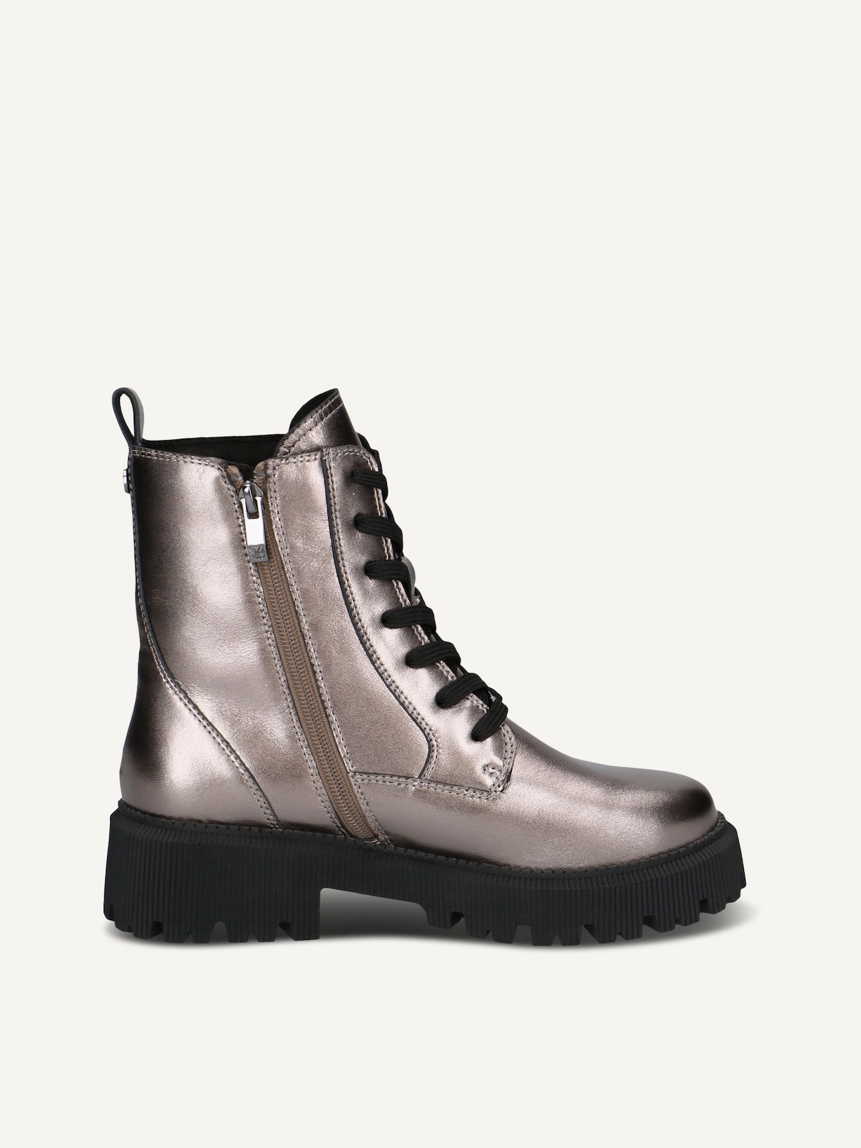 Caprice, Bottine en cuir - marron doublure chaude TAUPE METALLIC, image 3 sur 5