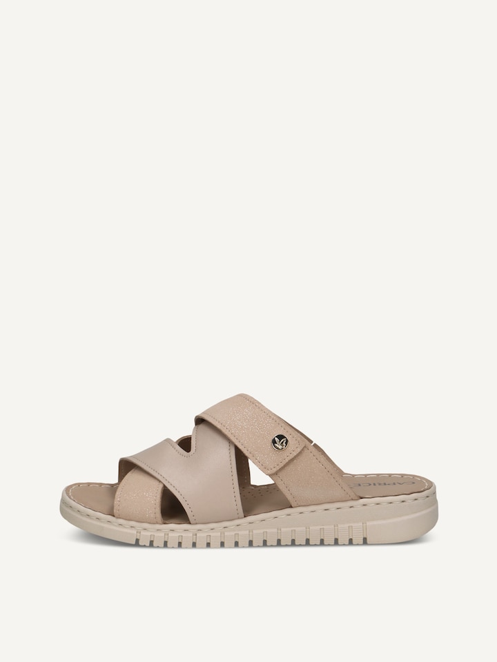 Caprice, Mule en cuir - beige BEIGE PERL.COM