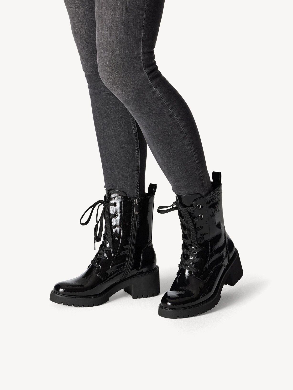 Marco Tozzi, Stiefelette - schwarz Warmfutter BLACK PATENT, Bild 2 von 7