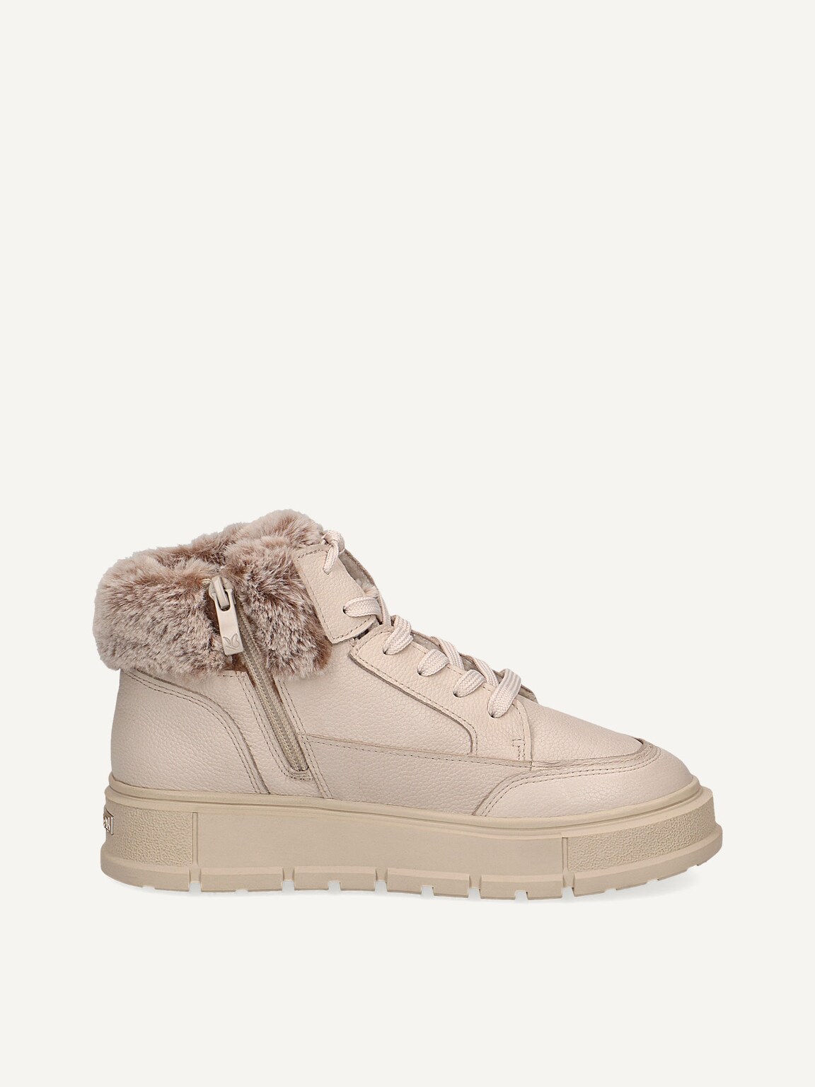 Caprice, Leather Bootie - white warm lining SNOW NAPPA, image 3 of 5