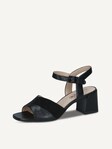 Not selected, Caprice, Leather Heeled sandal - black BLACK COMB