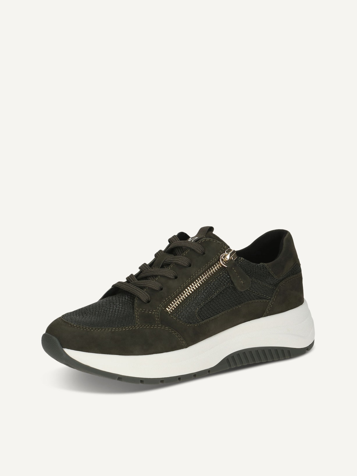 Caprice, Basket en cuir - khaki KHAKI COMB, image 2 sur 5