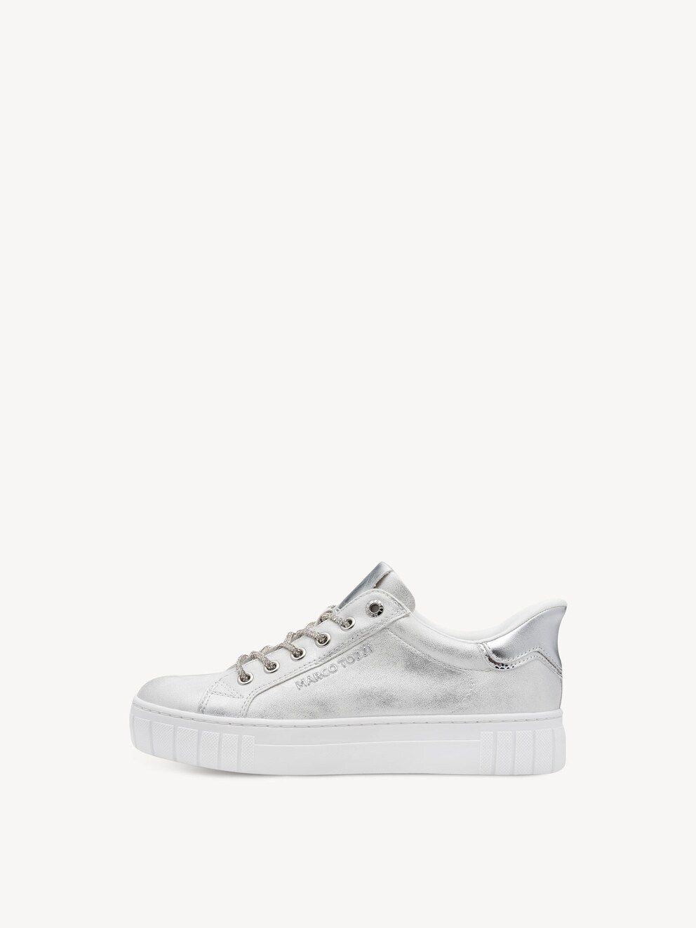 Marco Tozzi, Sneaker - metallico SILVER COMB, immagine 1 di 6