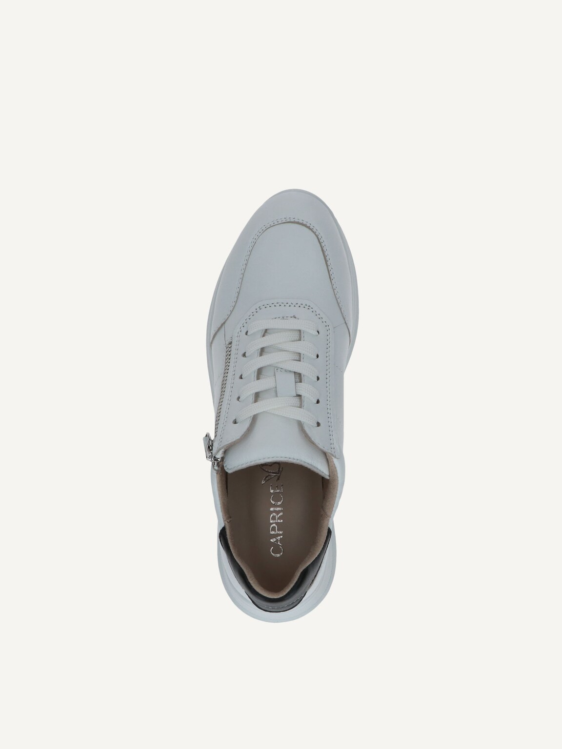 Caprice, Leather Sneaker - white WHITE/BLACK, image 5 of 5