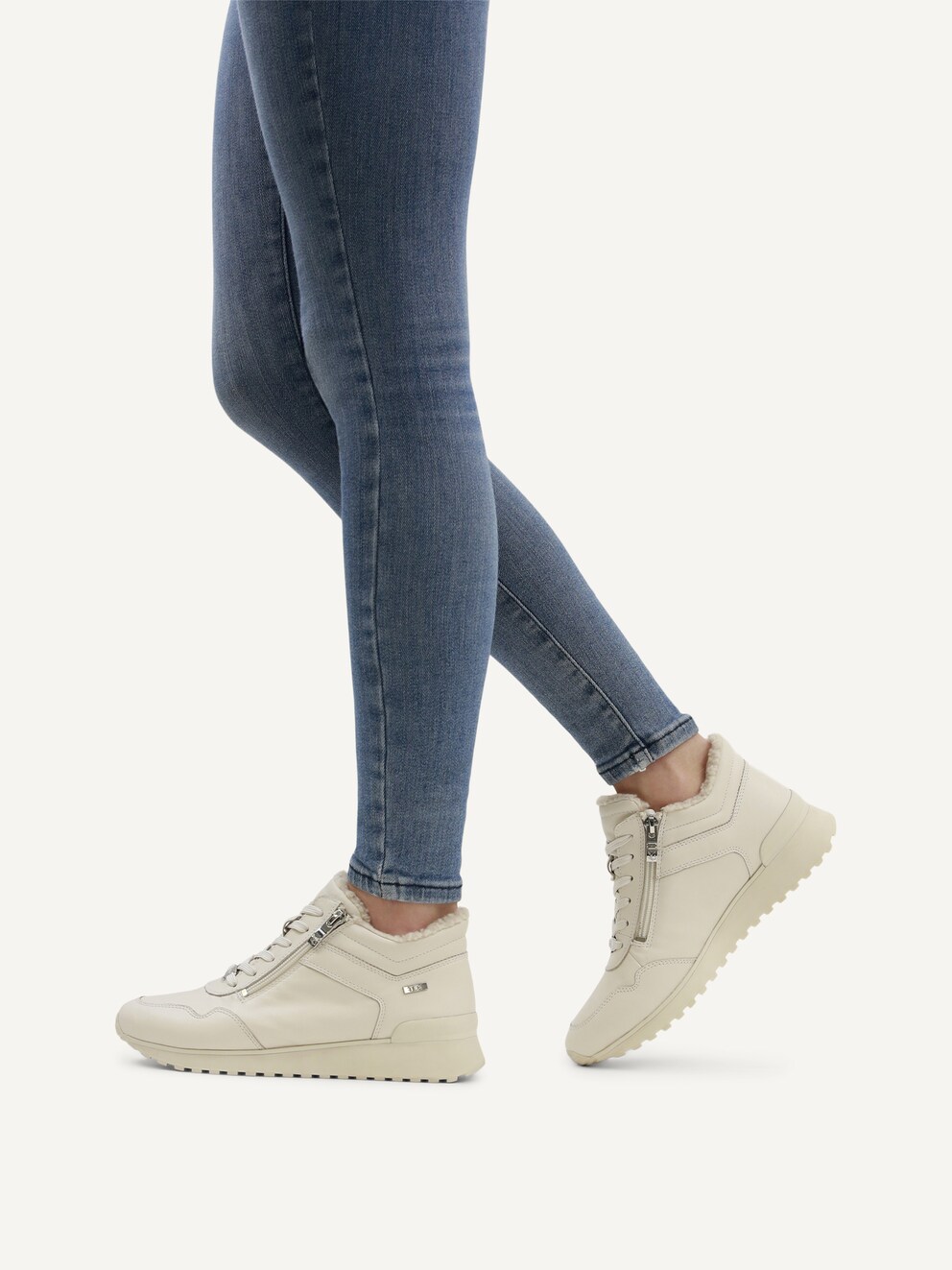 Caprice, Basket en cuir - blanc doublure chaude OFFWHITE NAPPA, image 2 sur 6