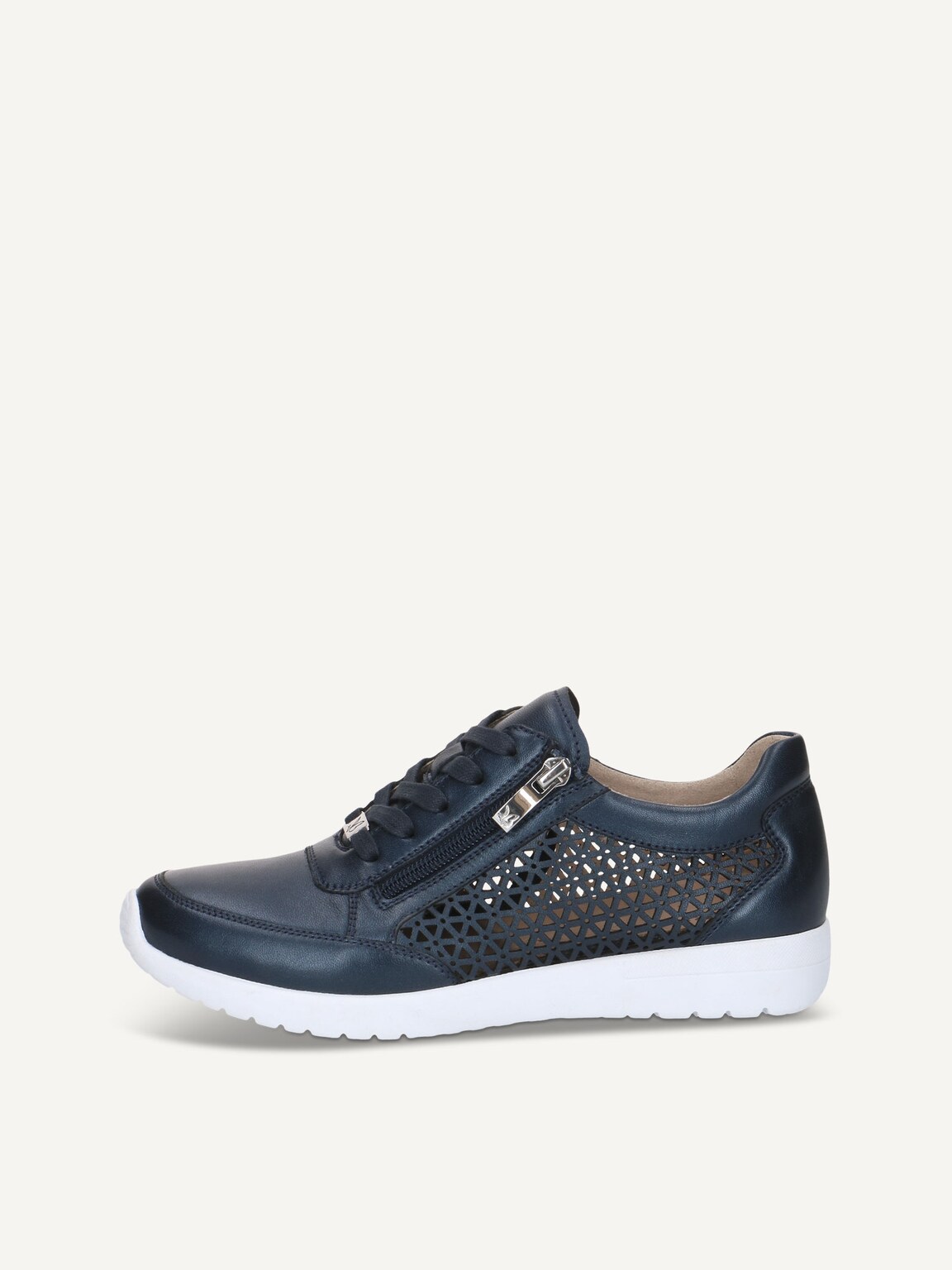 Caprice, Leather Sneaker - blue NAVY PERLATO, image 2 of 5