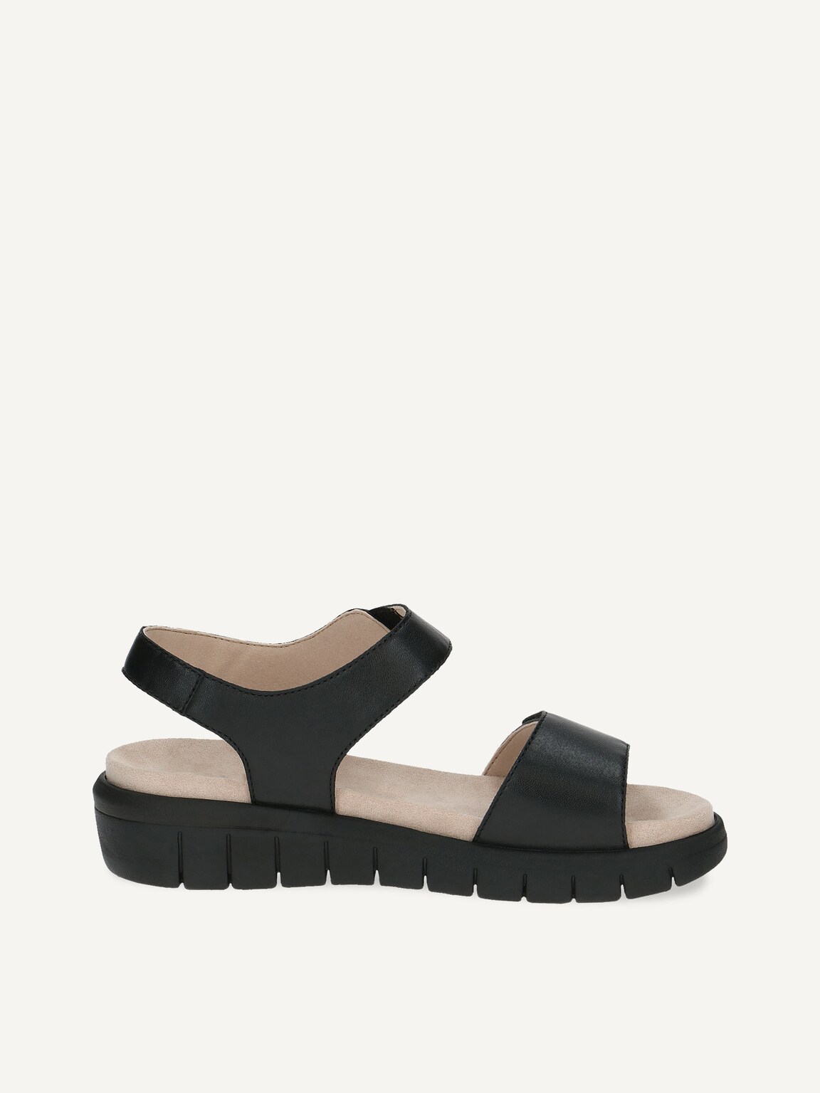 Caprice, Leather Sandal - black BLACK/BLK SOLE, image 4 of 6