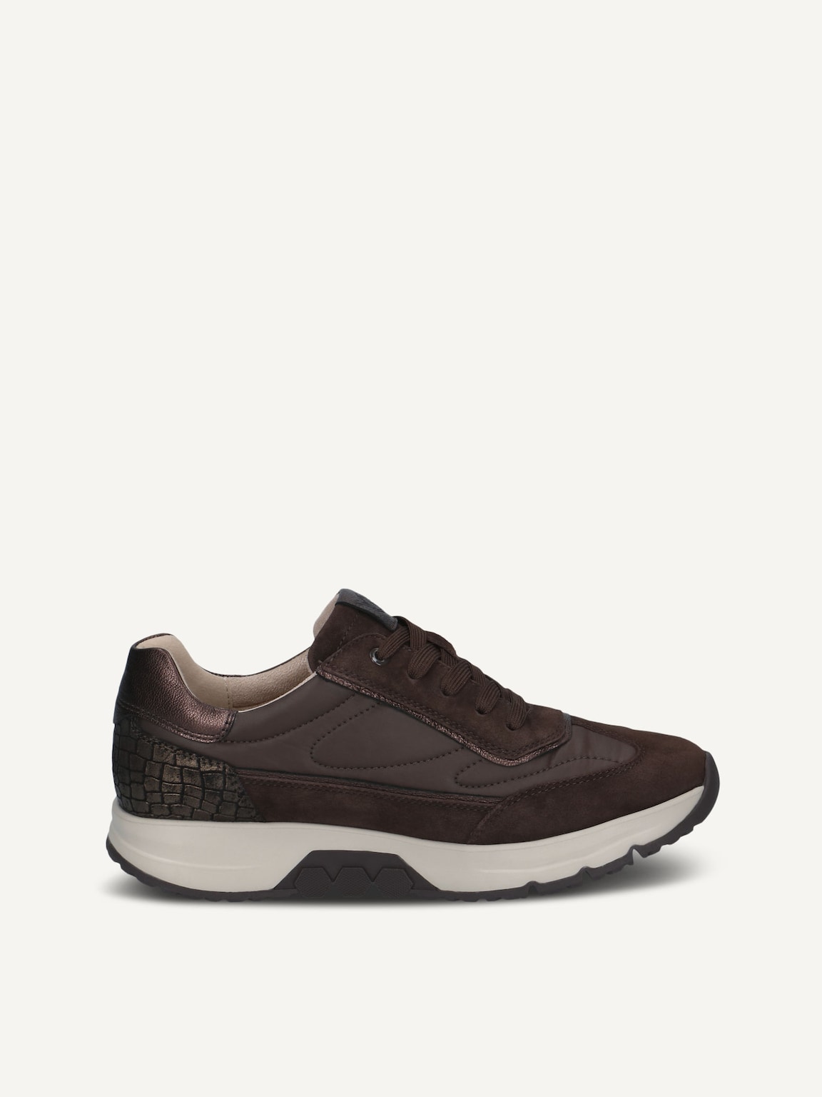 Caprice, Leather Sneaker - brown DK BROWN COMB, image 4 of 6
