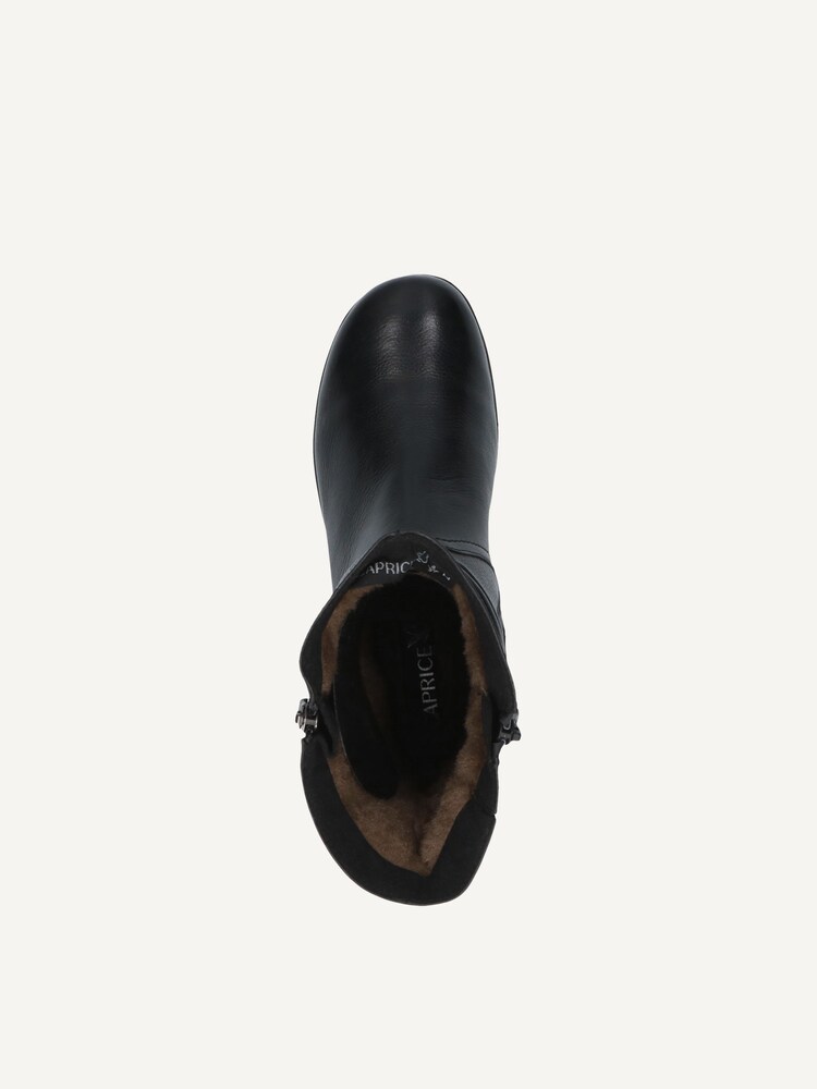 Caprice, Leather Bootie - black warm lining BLACK NAPPA, image 5 of 5