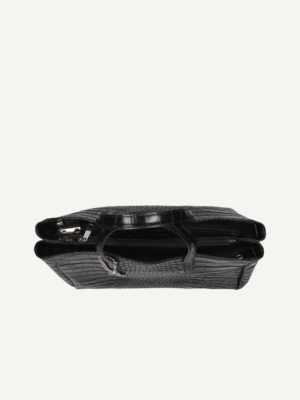 Caprice, Sac à main en cuir - noir BLACK REPTILE, image 4 sur 4